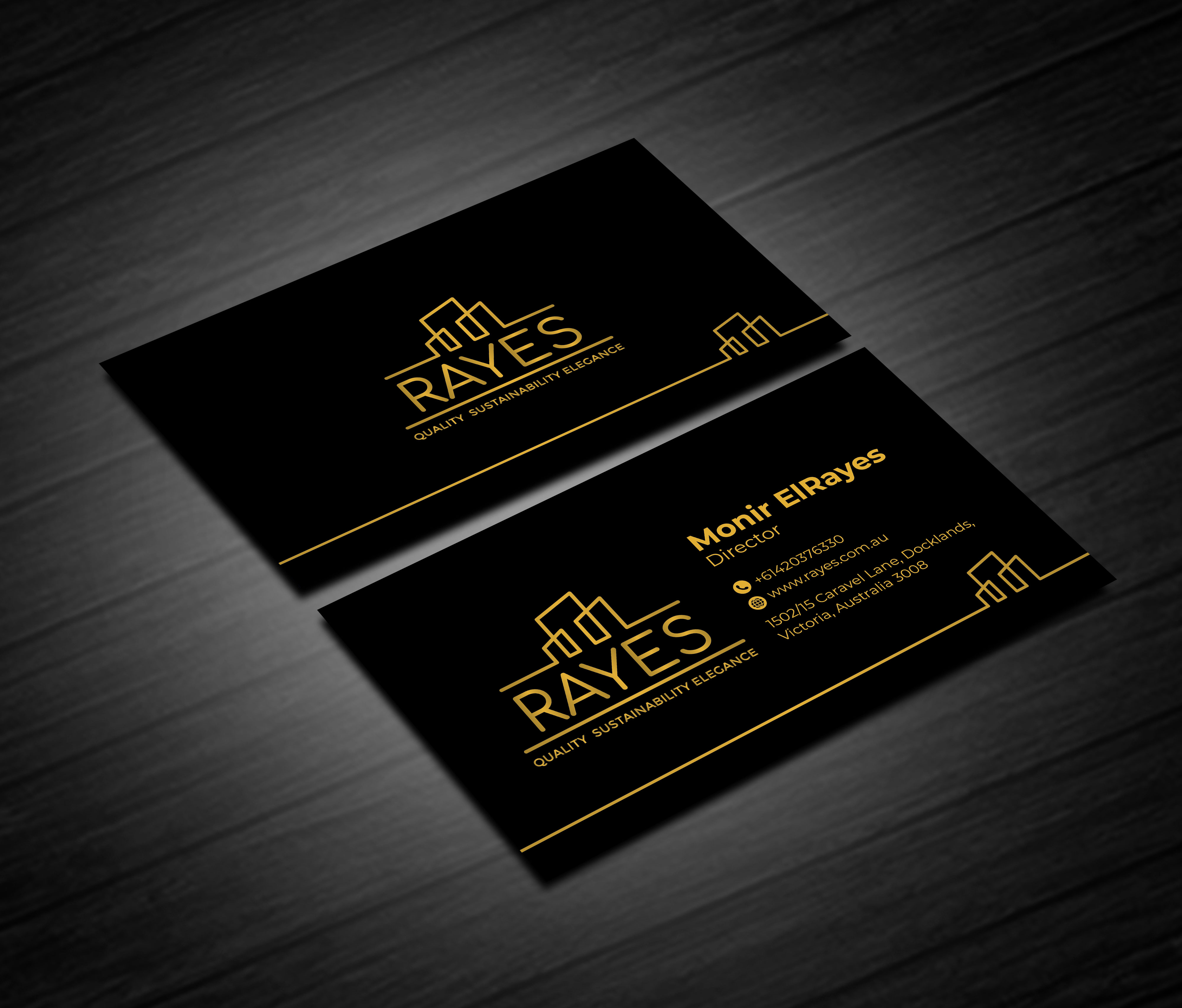Business Card Design by artbitin for Rayes Pty Ltd | Design #30432742