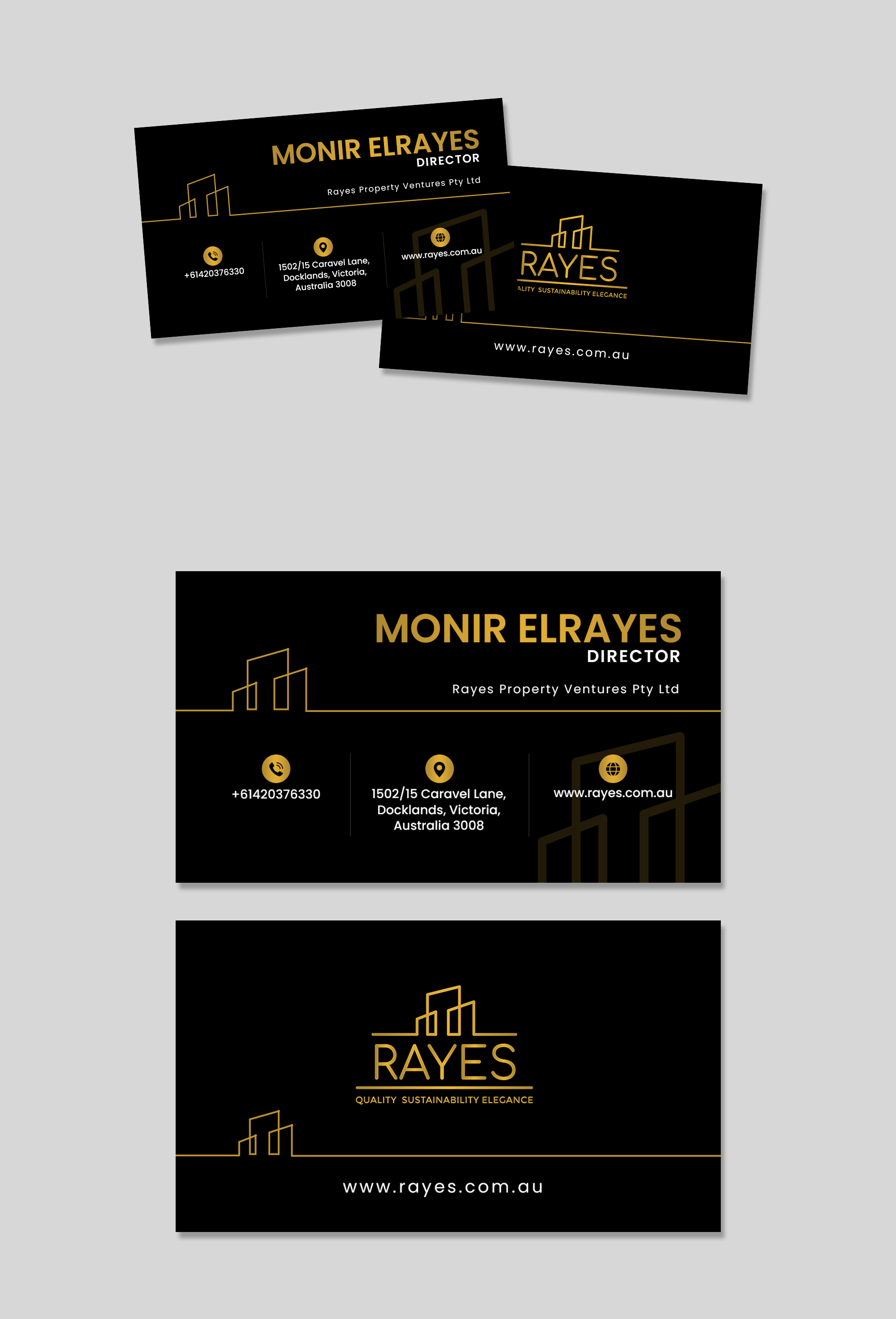 Business Card Design by debdesign for Rayes Pty Ltd | Design #30432491