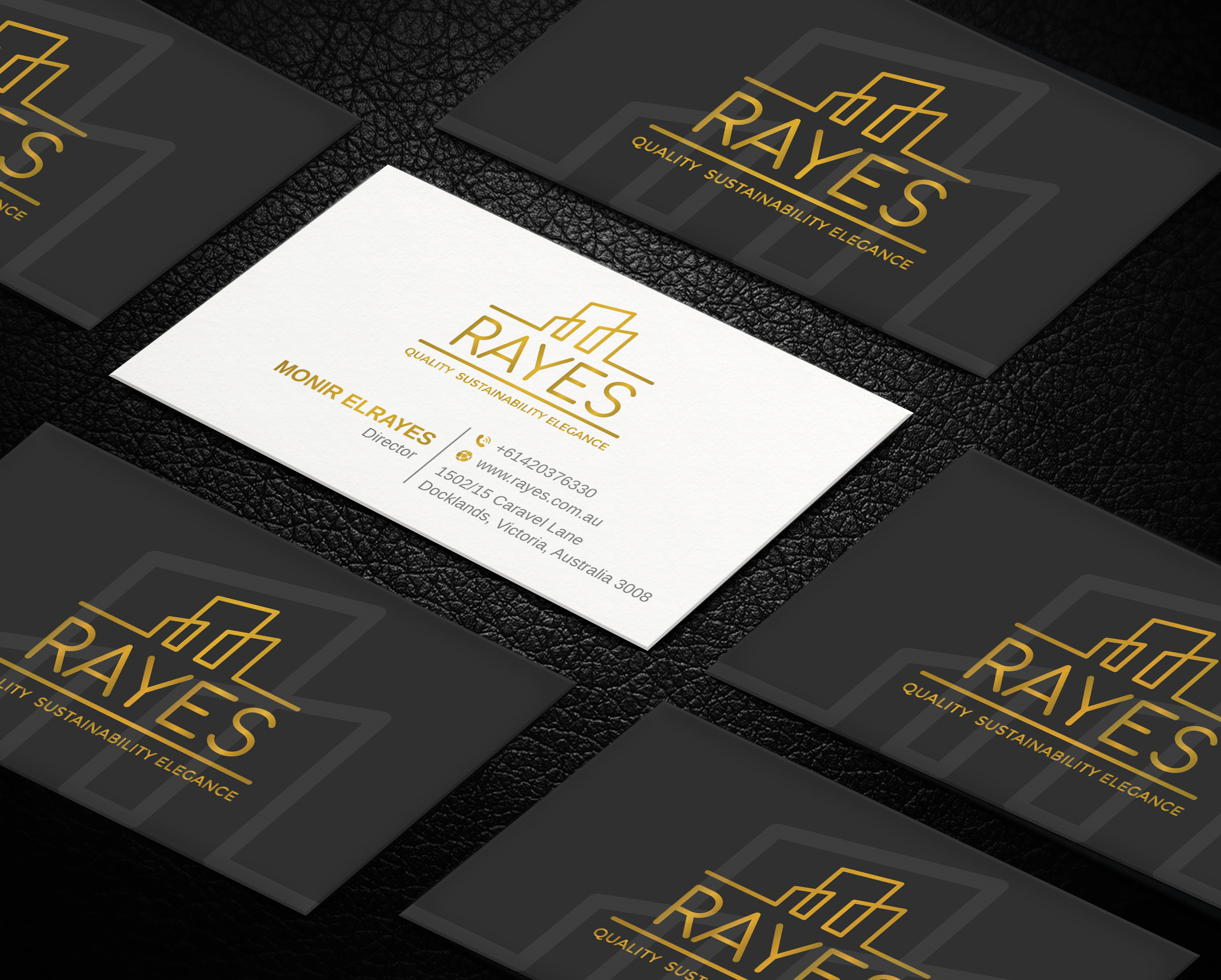 Visitenkarten-Design von LAXMI DESIGNHUB für Rayes Pty Ltd | Design #30432177