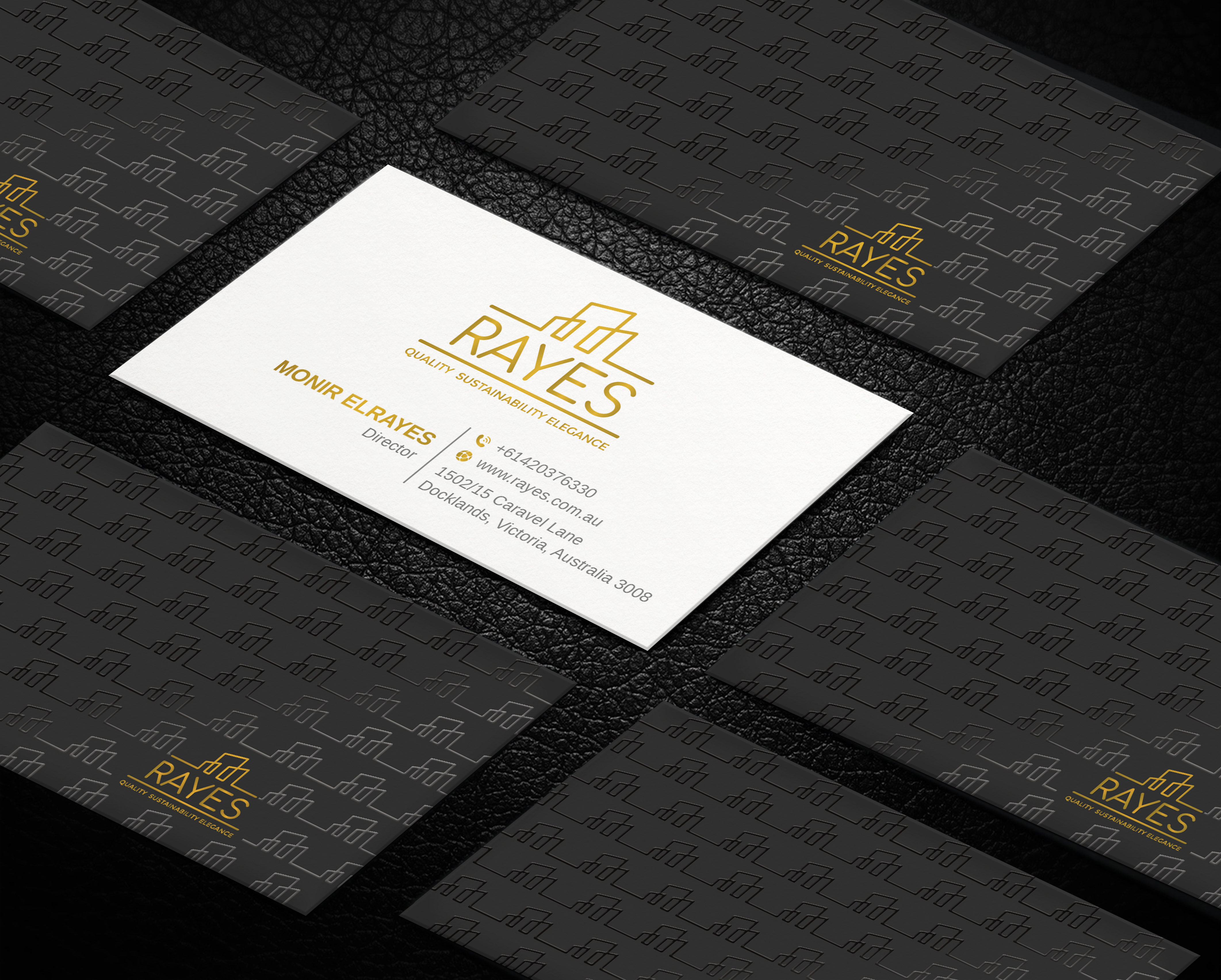 Business Card Design by LAXMI DESIGNHUB for Rayes Pty Ltd | Design #30432178