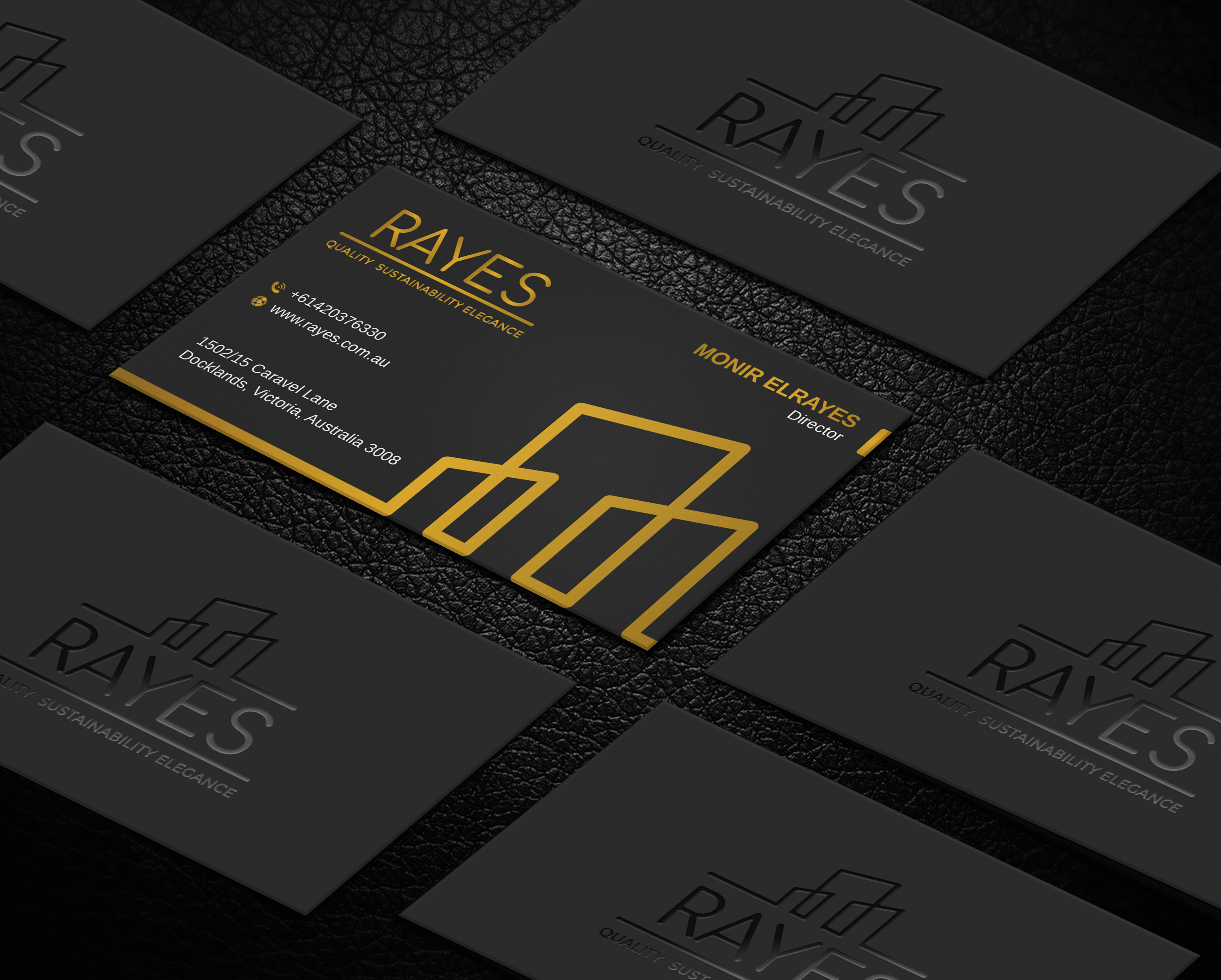 Business Card Design by LAXMI DESIGNHUB for Rayes Pty Ltd | Design #30432184