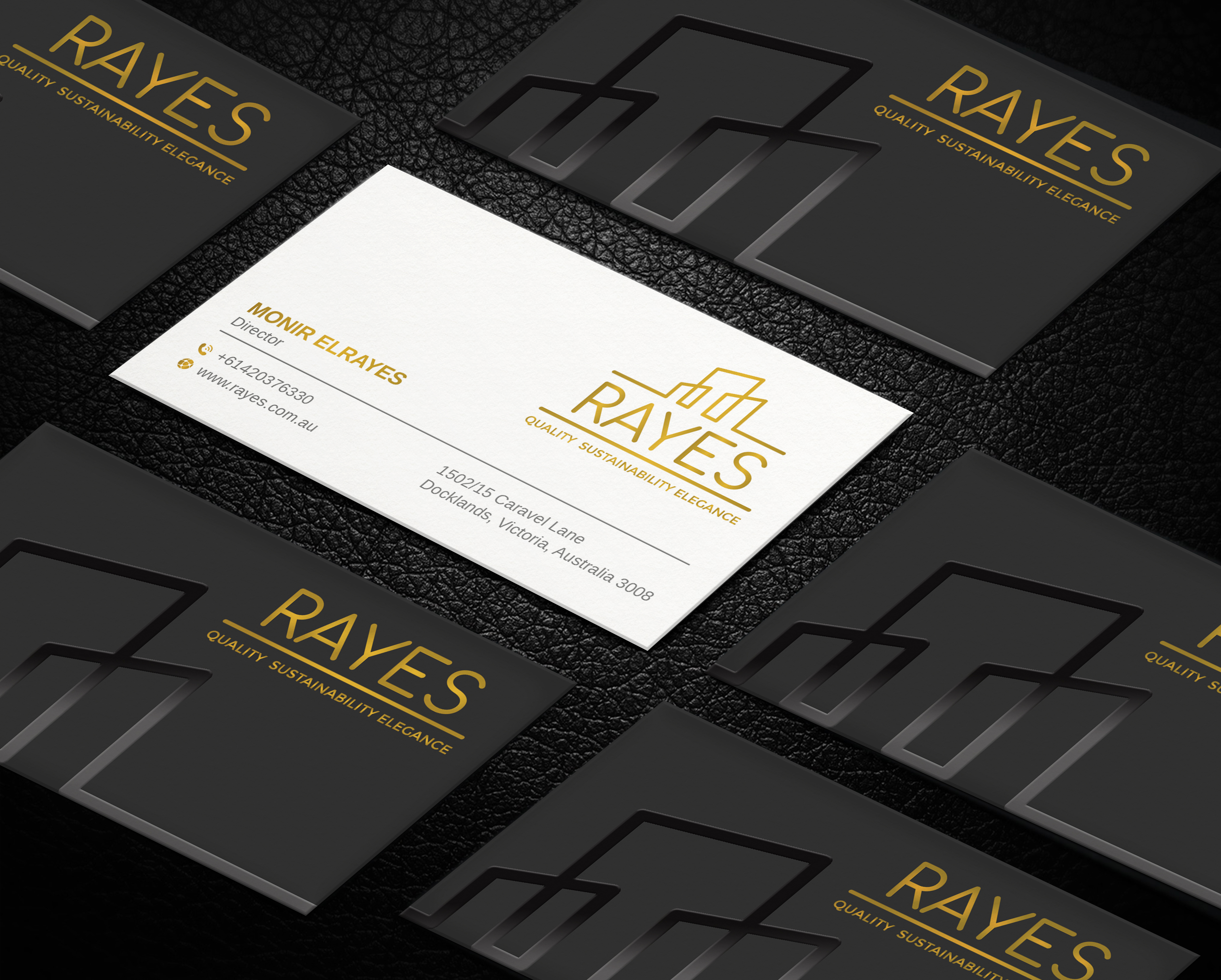 Design de Carte de Visite par LAXMI DESIGNHUB pour Rayes Pty Ltd | Design #30432200