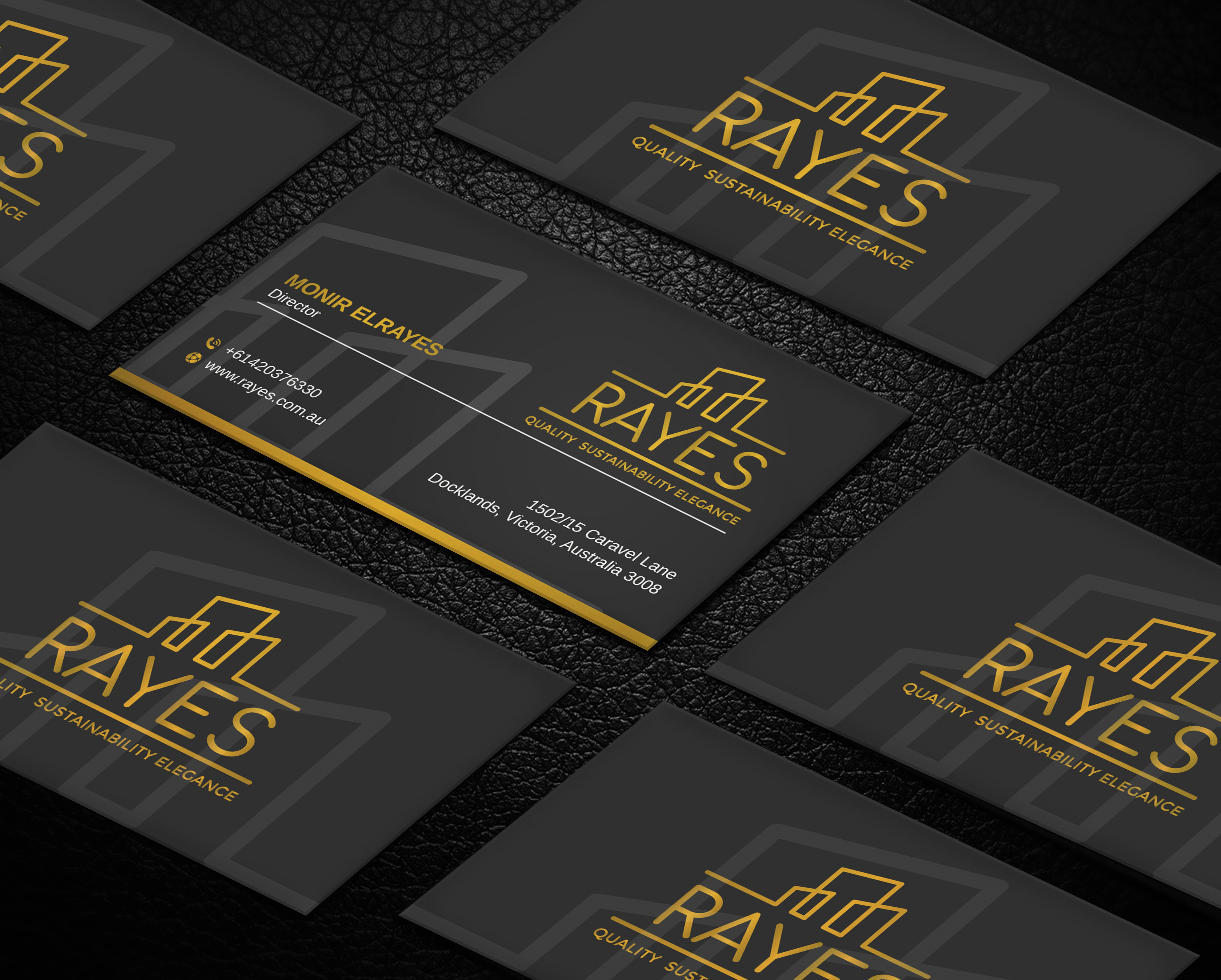 Business Card Design by LAXMI DESIGNHUB for Rayes Pty Ltd | Design #30432212