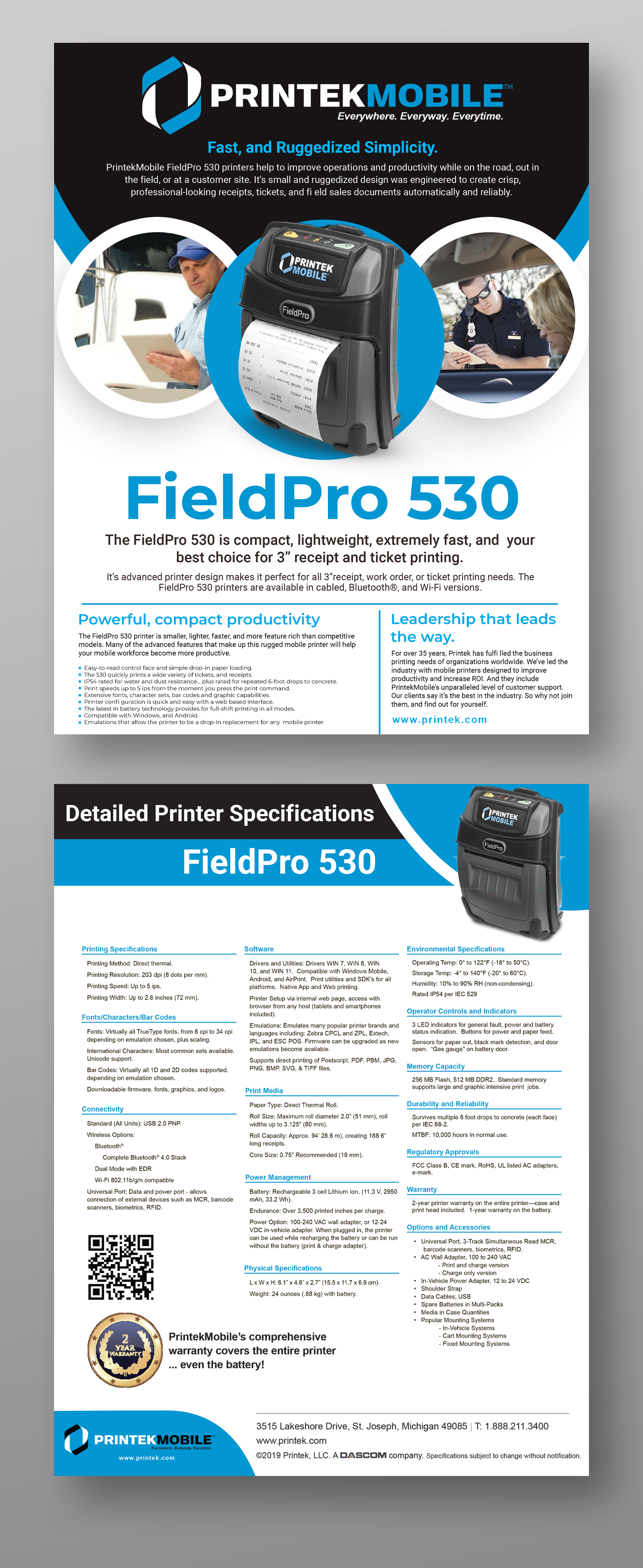 Brochure Design by Md. Humayun for Printek, LLC | Design #30482938