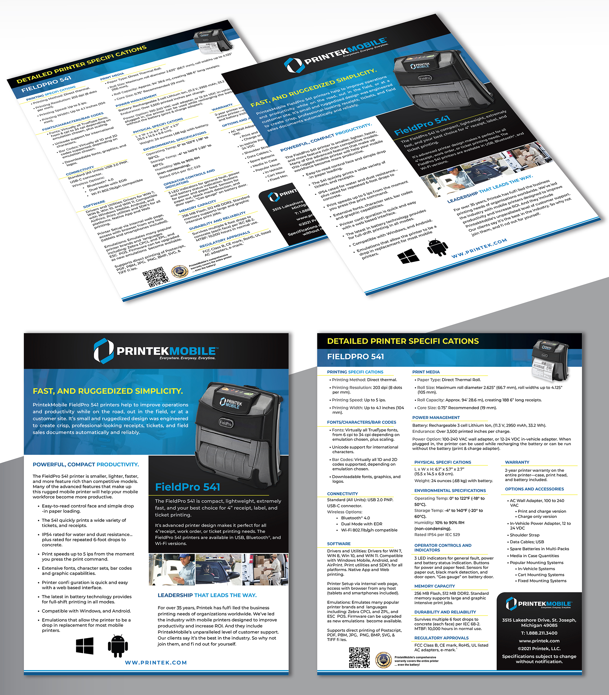 Broschüren-Design von creativemood438 für Printek, LLC | Design #30493674