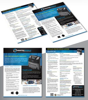 Brochure Design by creativemood438 for Printek, LLC | Design: #30493674