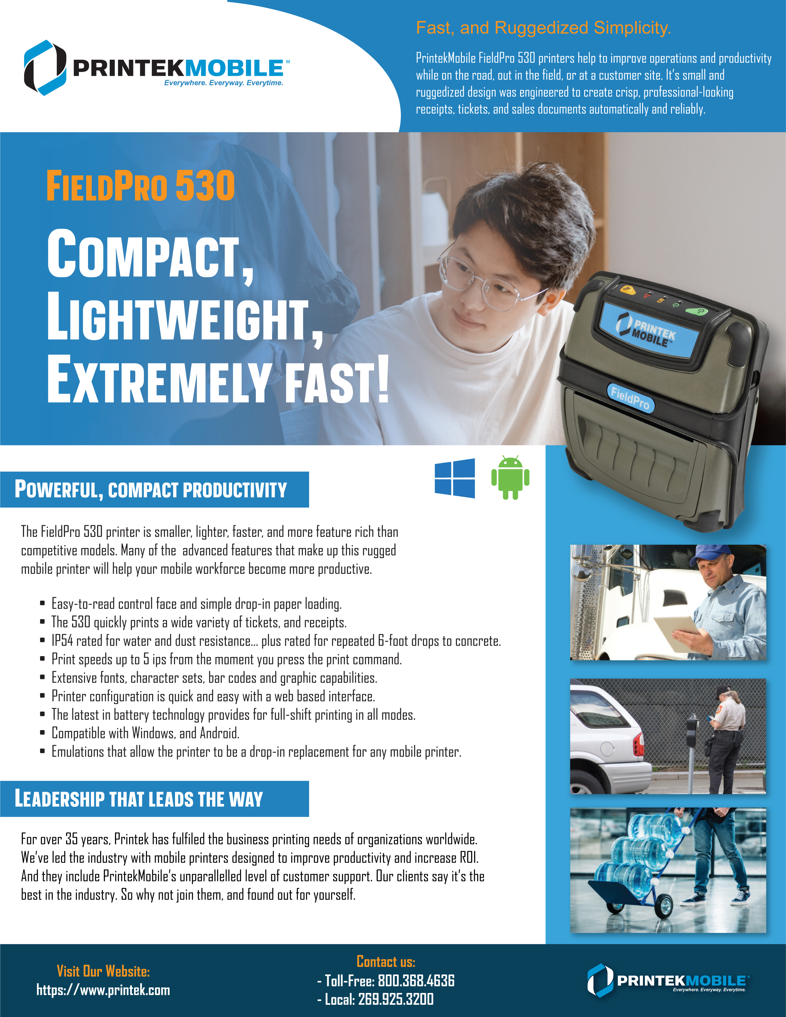 Brochure Design by Happy Design Worlds for Printek, LLC | Design #30497818