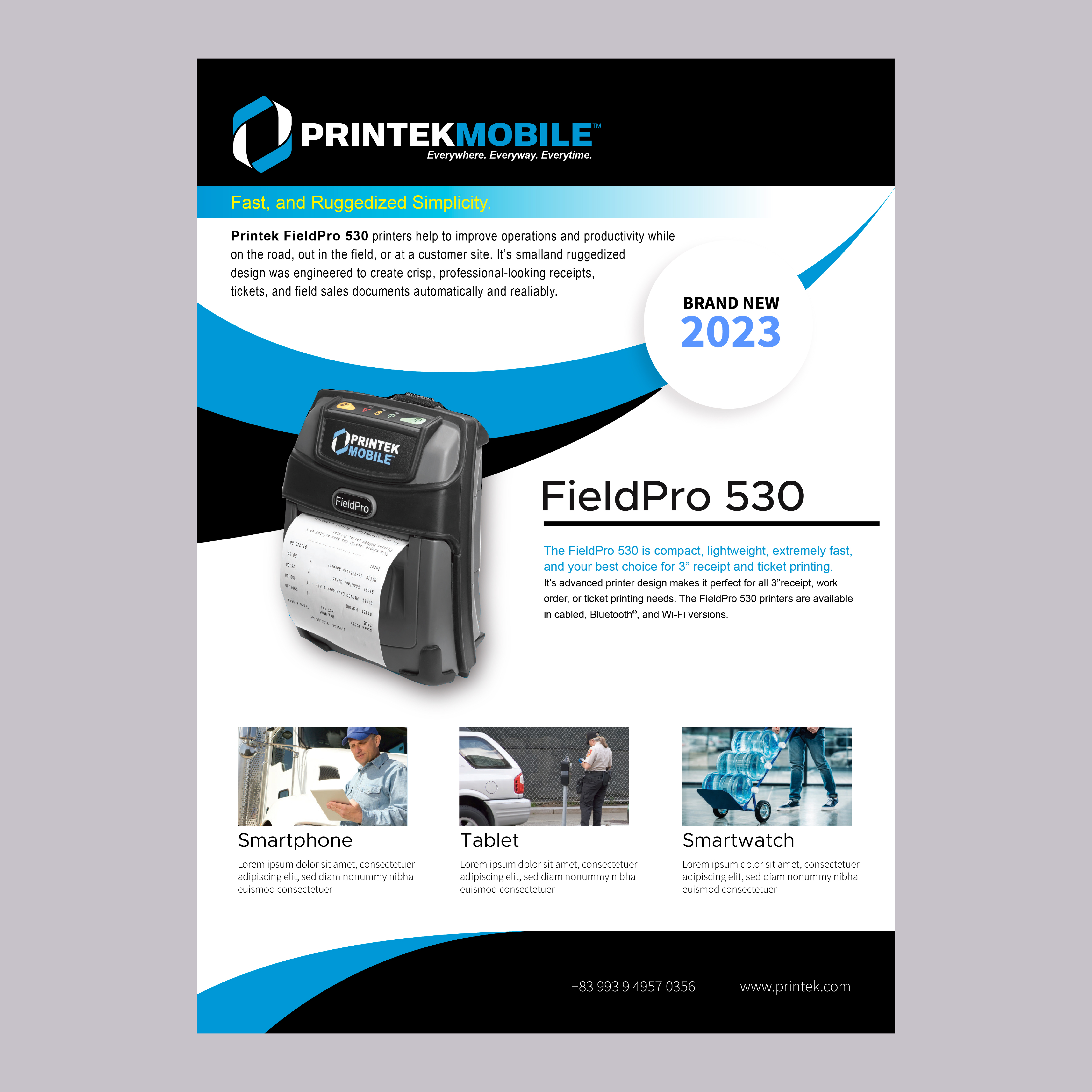 Brochure Design by pramudya010688 for Printek, LLC | Design #30431800