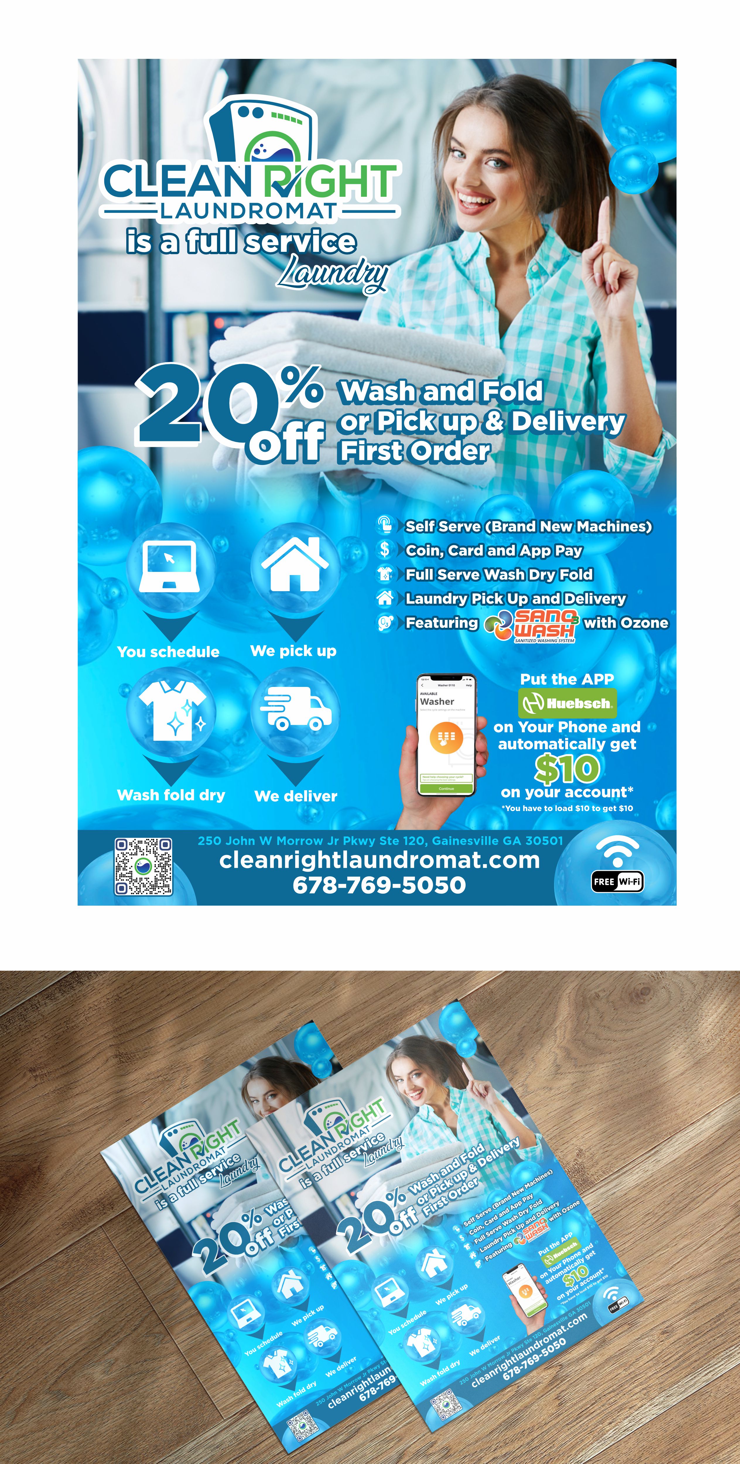 Flyer Design by VEDG for Clean Right Laundromat | Design #30452932