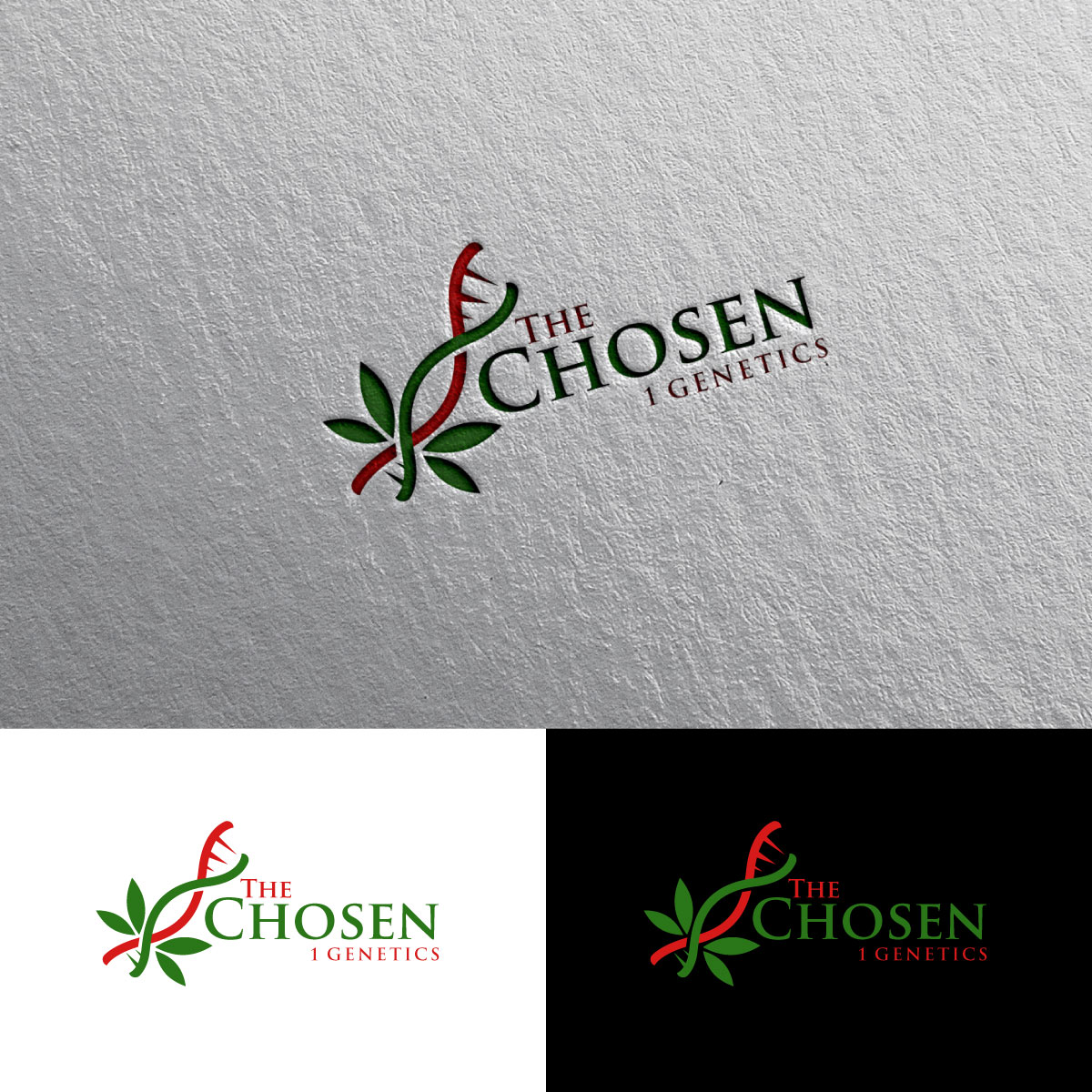 Logo Design by chris Ray for The Chosen 1 Genetics  | Design #30437209