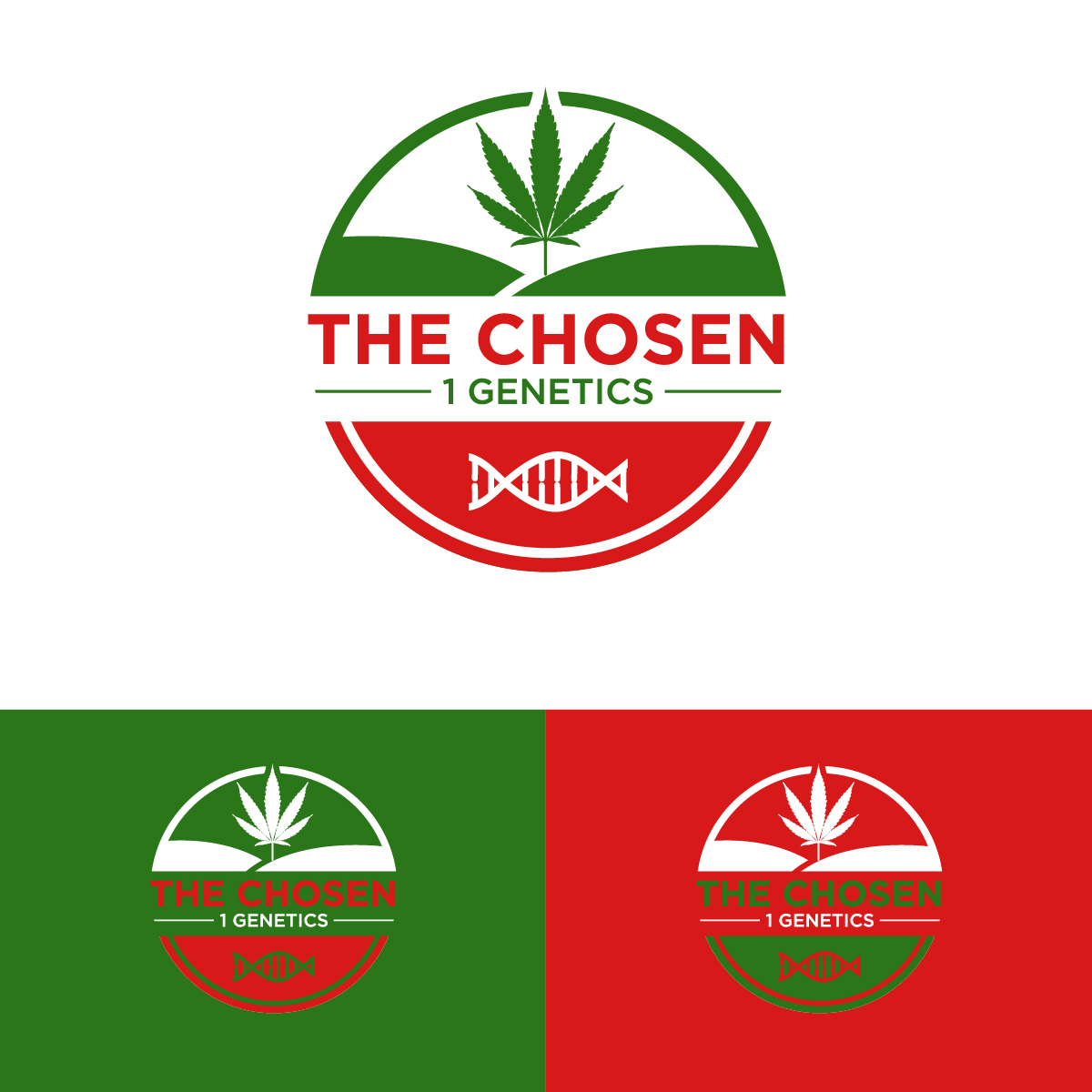 Logo Design by DesignLima for The Chosen 1 Genetics  | Design #30440076