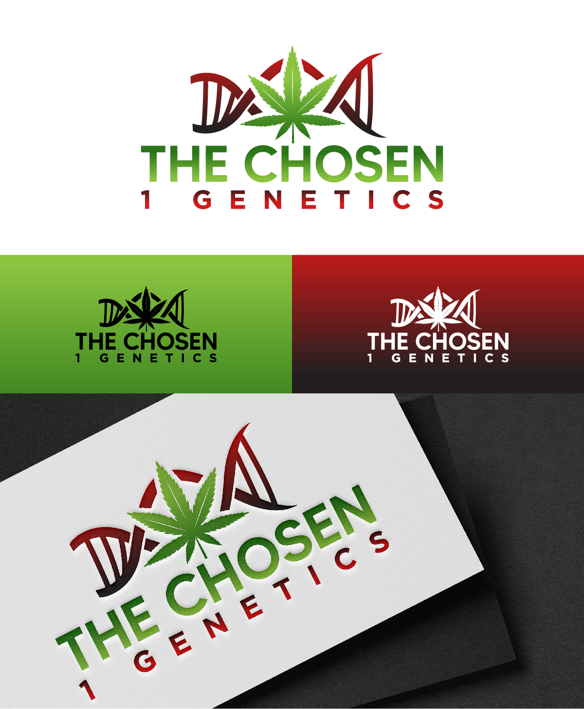 Logo Design by DesignLima for The Chosen 1 Genetics  | Design #30440077