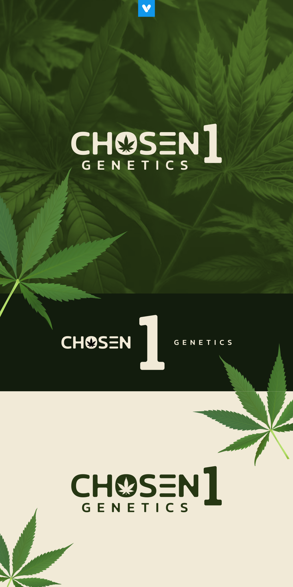 Logo Design by ViniRatieri for The Chosen 1 Genetics  | Design #30435835