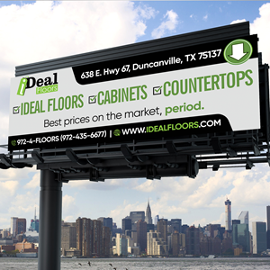 Diseño de Cartelera por Designers Hub para Ideal Floors | Diseño: #30445974