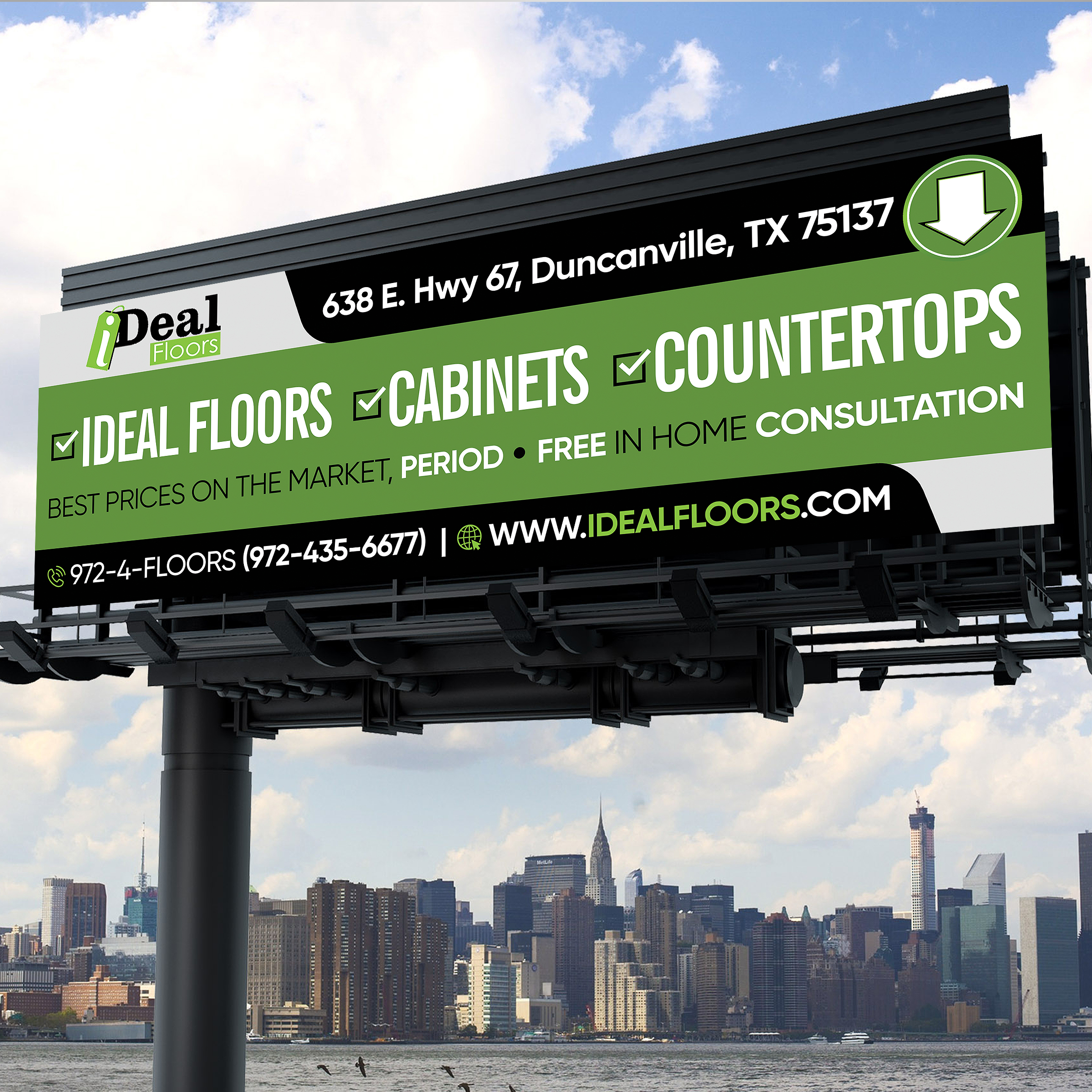 Diseño de Cartelera por Designers Hub para Ideal Floors | Diseño #30445976