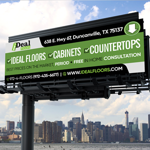 Diseño de Cartelera por Designers Hub para Ideal Floors | Diseño: #30445976