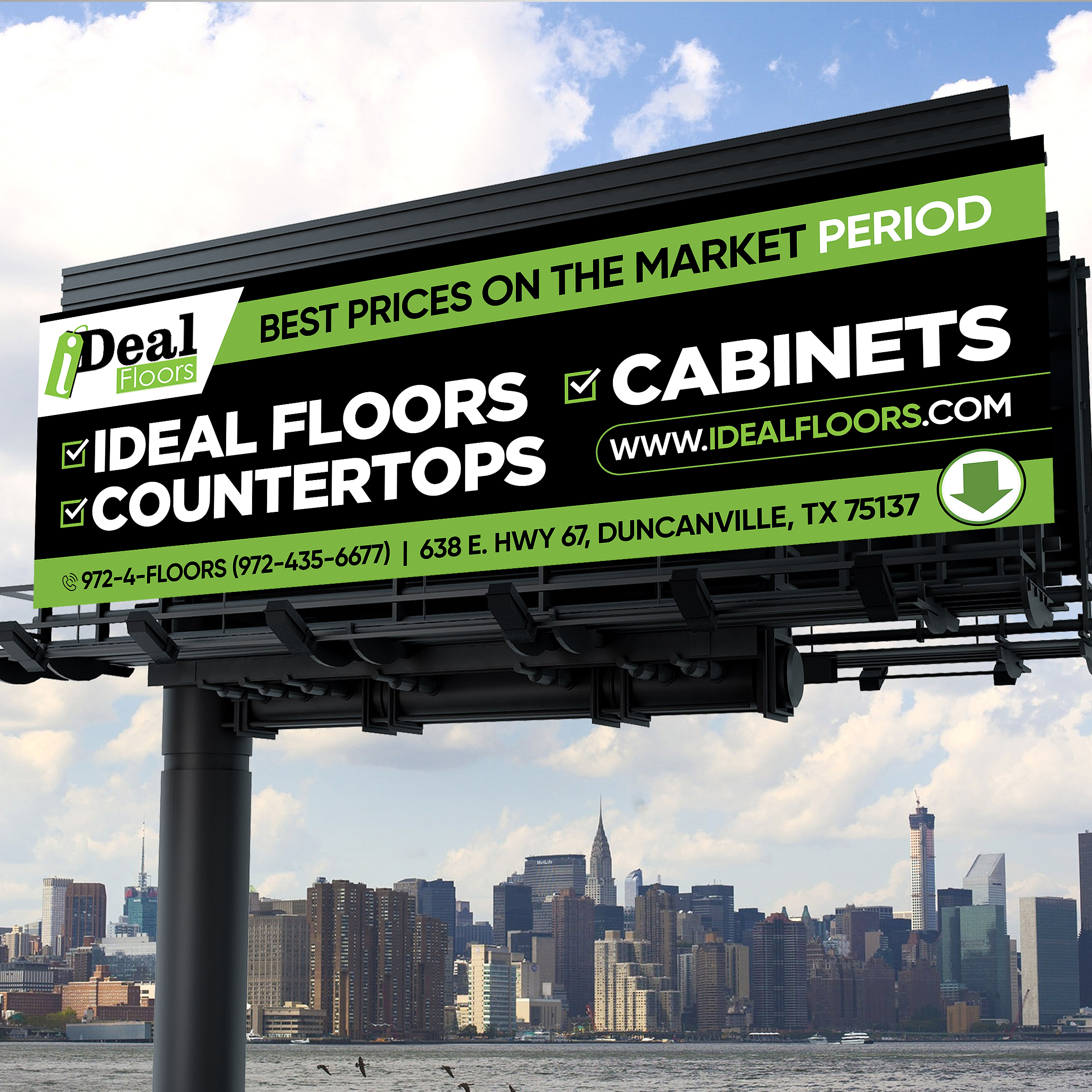 Diseño de Cartelera por Designers Hub para Ideal Floors | Diseño #30449343