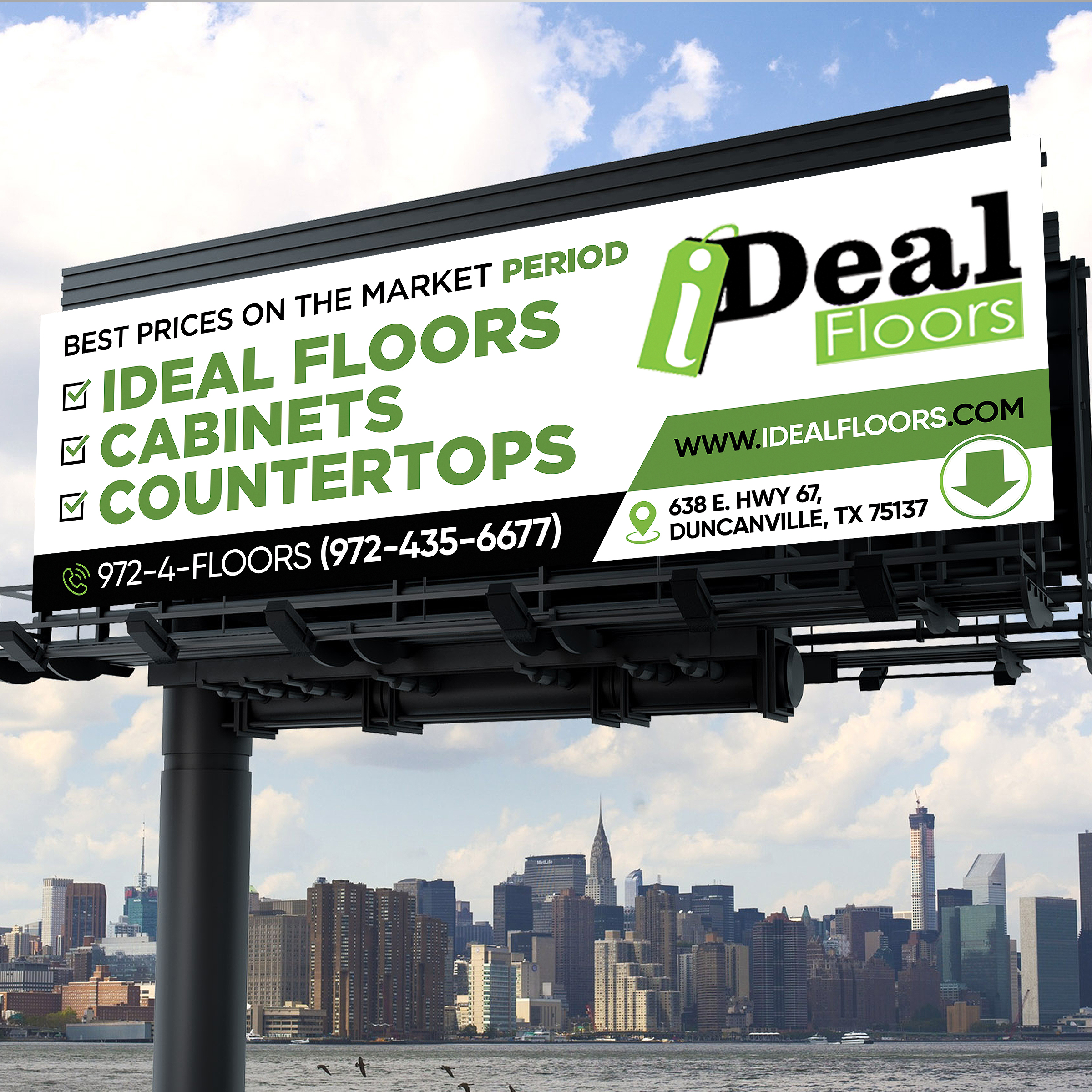 Diseño de Cartelera por Designers Hub para Ideal Floors | Diseño #30449502
