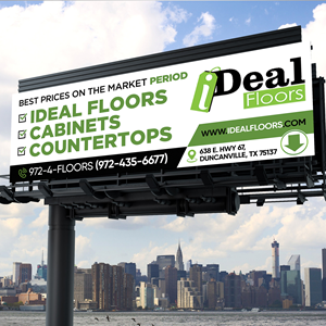 Diseño de Cartelera por Designers Hub para Ideal Floors | Diseño: #30449502