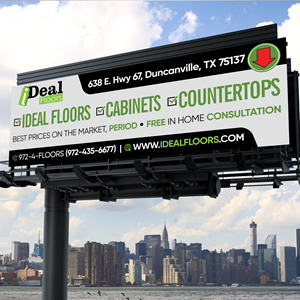 Diseño de Cartelera por Designers Hub para Ideal Floors | Diseño: #30460870