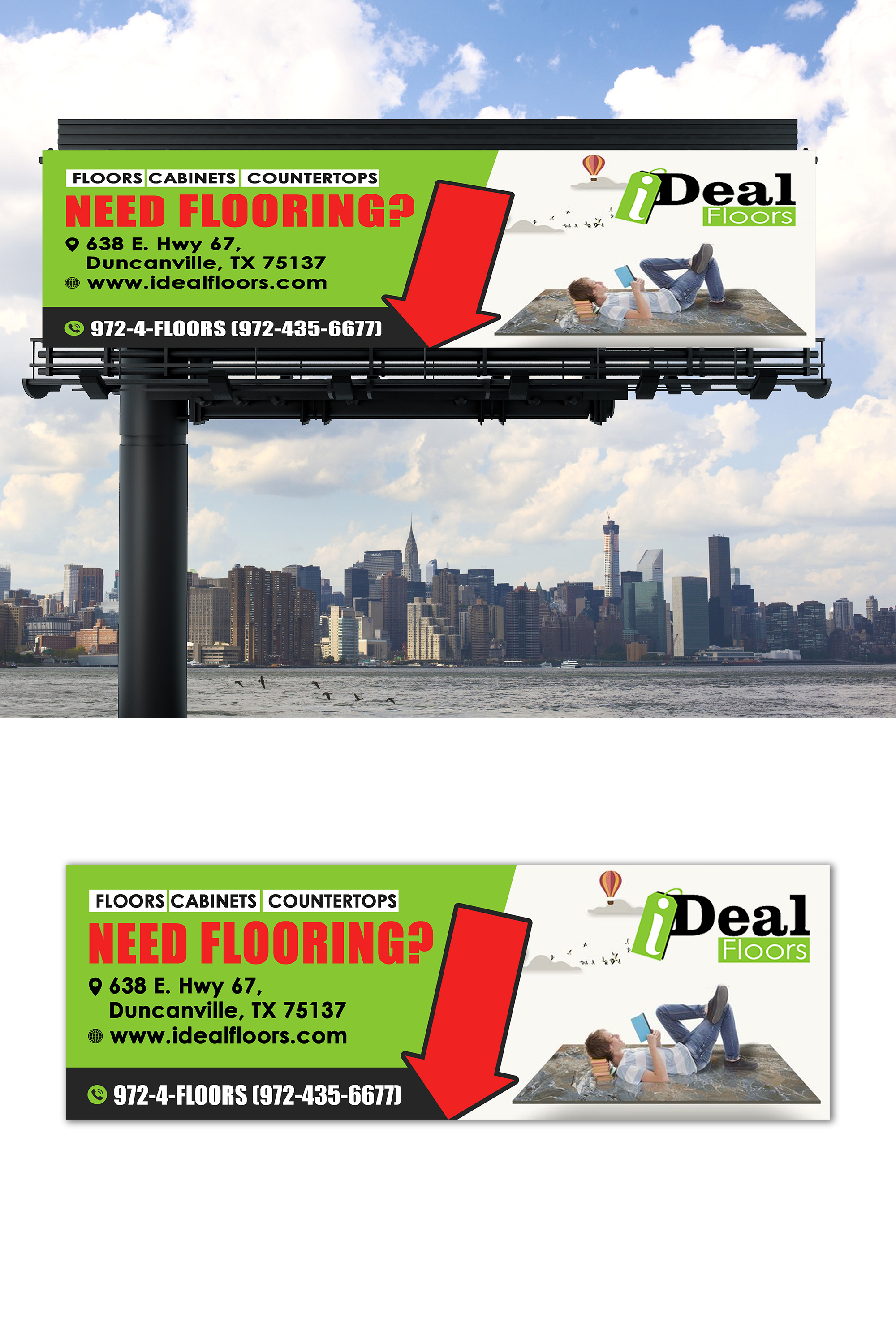 Billboard Design by TAMZ for Ideal Floors | Design #30482989