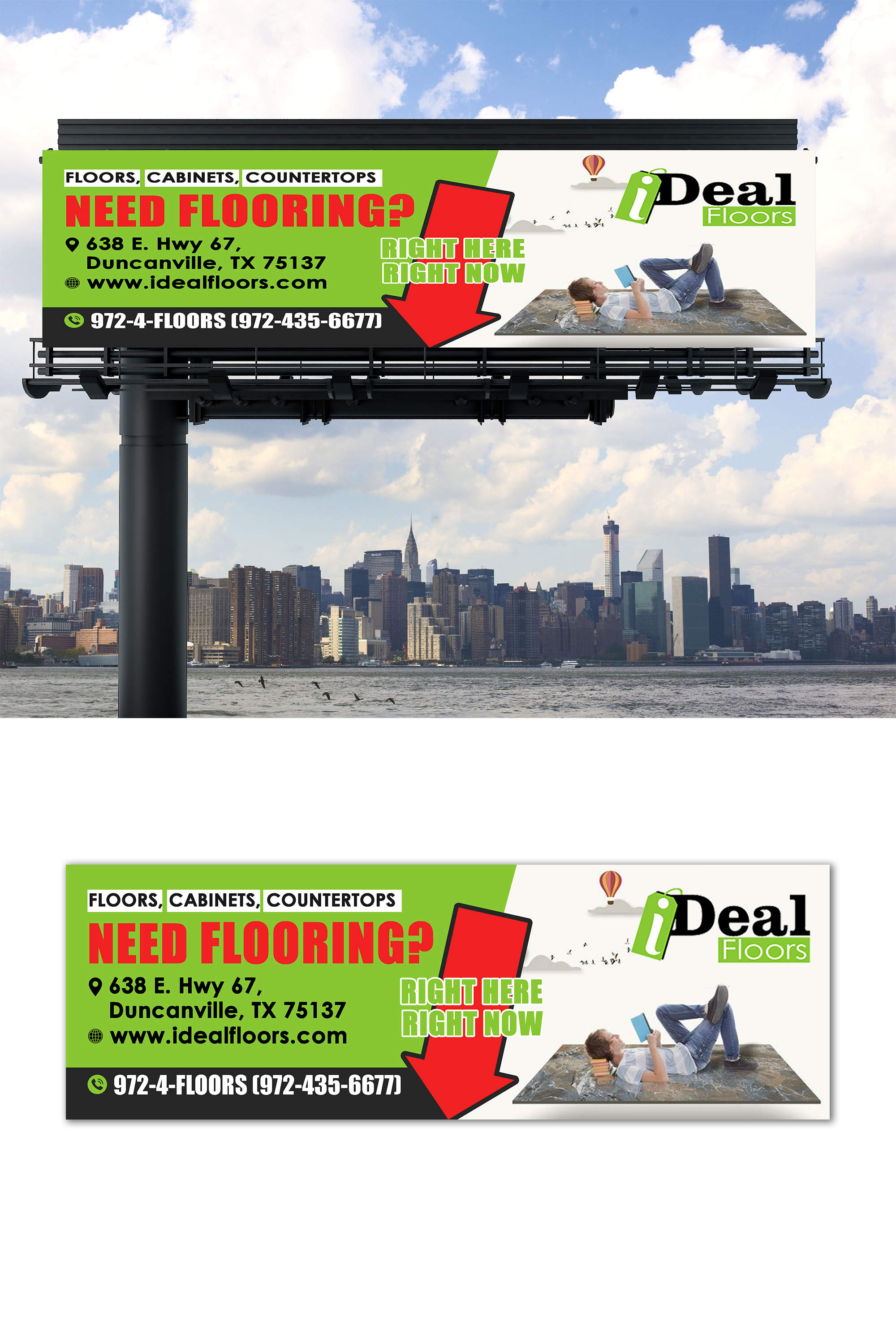 Billboard Design by TAMZ for Ideal Floors | Design #30482990