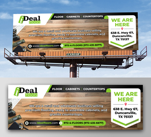 Diseño de Cartelera por ecorokerz para Ideal Floors | Diseño: #30438605