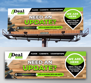 Diseño de Cartelera por ecorokerz para Ideal Floors | Diseño: #30438933