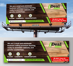 Diseño de Cartelera por ecorokerz para Ideal Floors | Diseño: #30462960