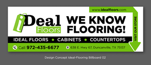 Diseño de Cartelera por D Creative para Ideal Floors | Diseño: #30449019