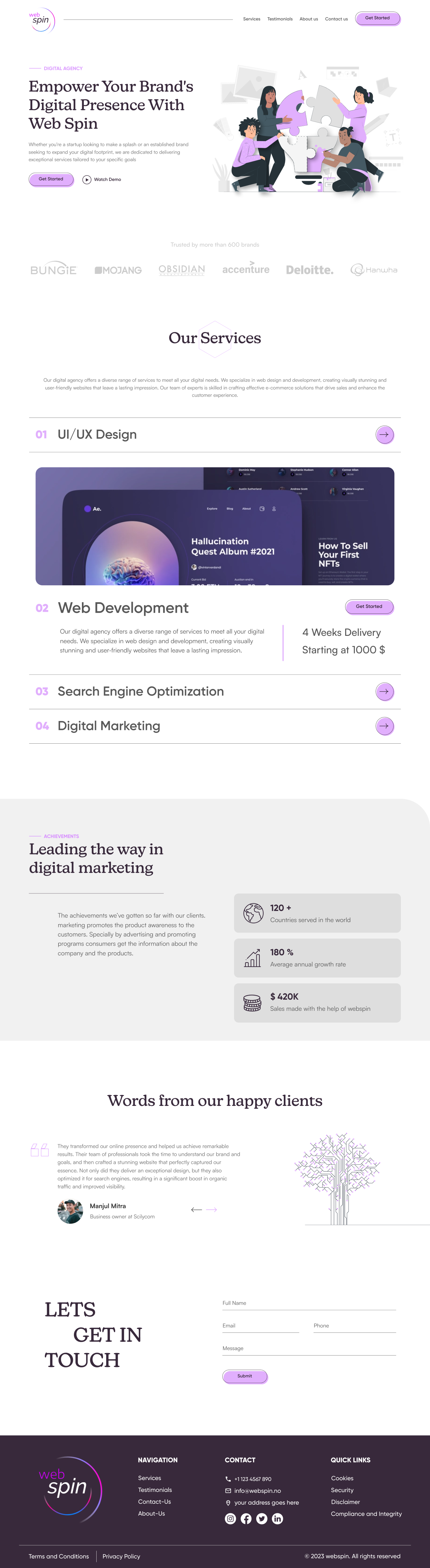 Web Design by Milan Chauhan for this project | Design #30442657