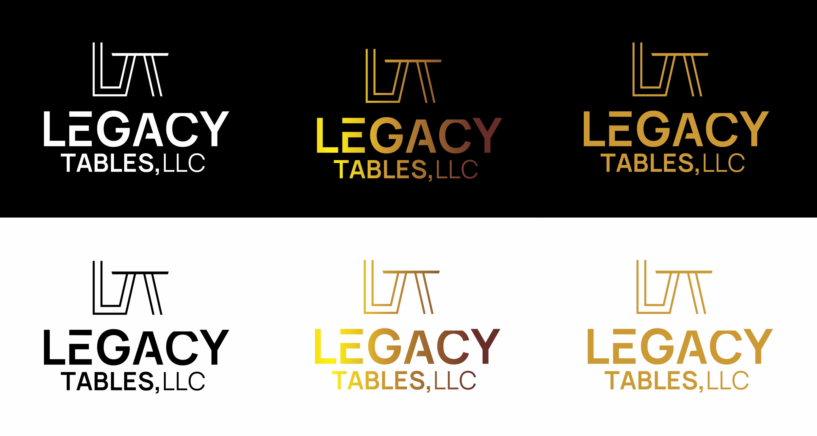 Logo Design by Mozez32 for Legacy Tables, LLC | Design #30470135