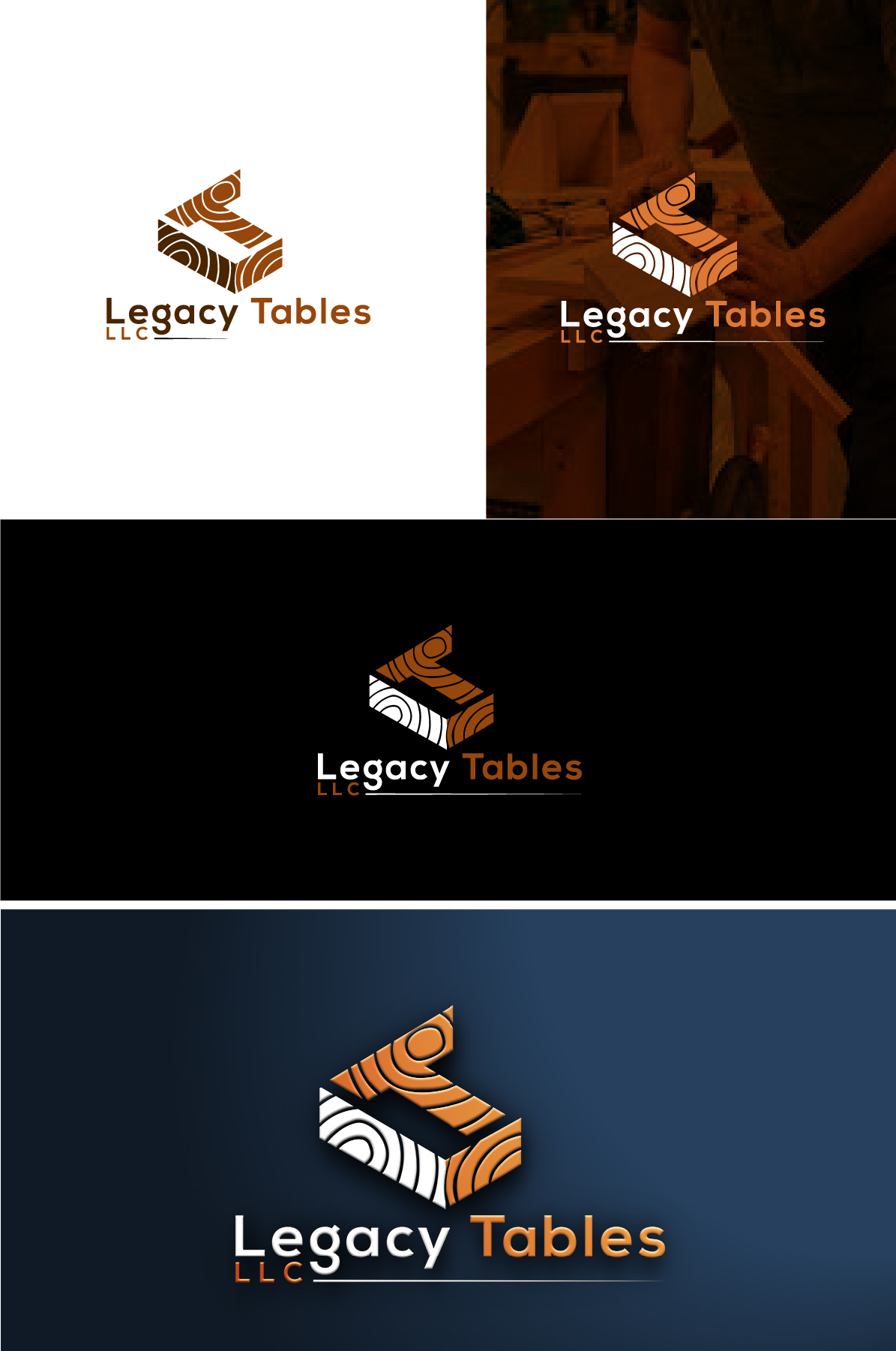 Logo Design by Deziners Zone for Legacy Tables, LLC | Design #30439854