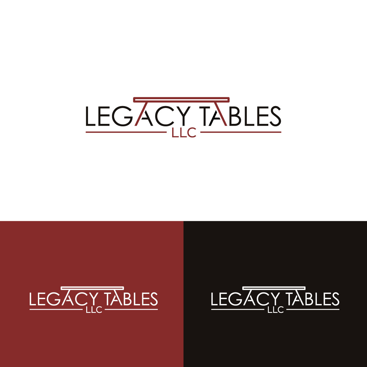 Logo Design by LAXMI DESIGNHUB for Legacy Tables, LLC | Design #30439857