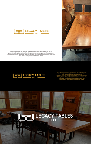 Design de Logo par de2hnce2p pour Legacy Tables, LLC | Design : #30463634