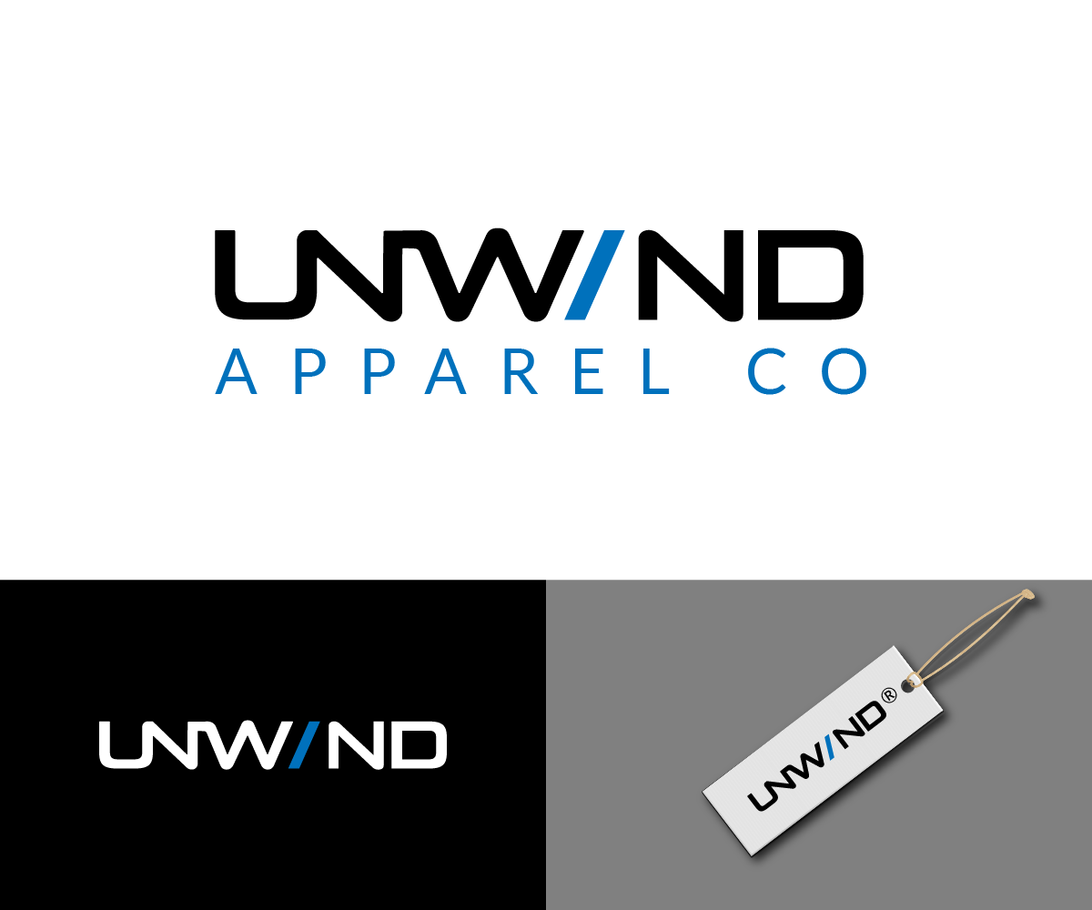 Diseño de Logo por AgGraphix para UNWIND Apparel Co. | Diseño #30476057