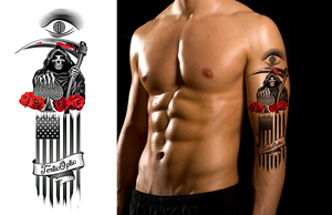 3/4 Arm Sleeve Tattoo