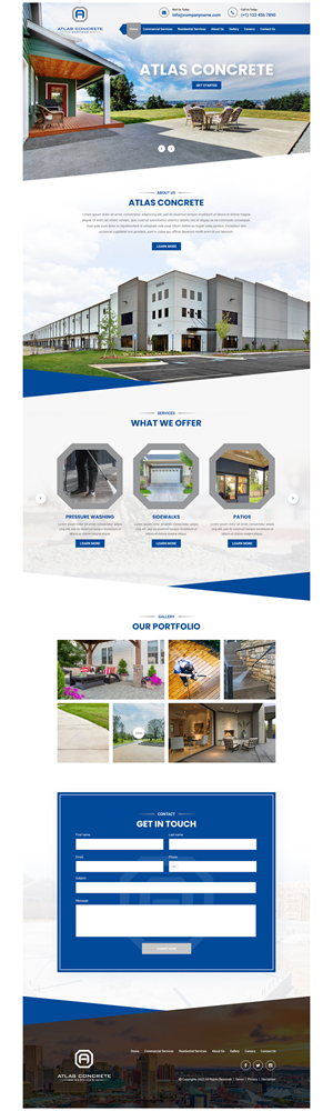 Web Design par James 144 pour Atlas Construction | Design : #30459970