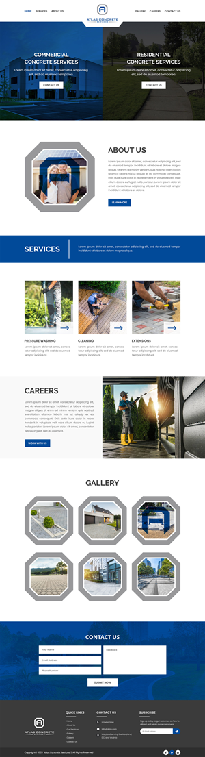 Web Design by James 144 for Atlas Construction | Design: #30484449