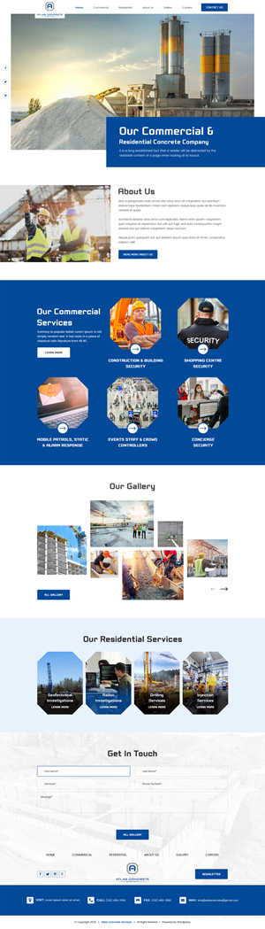 Web Design by AHS Agency for Atlas Construction | Design: #30455065