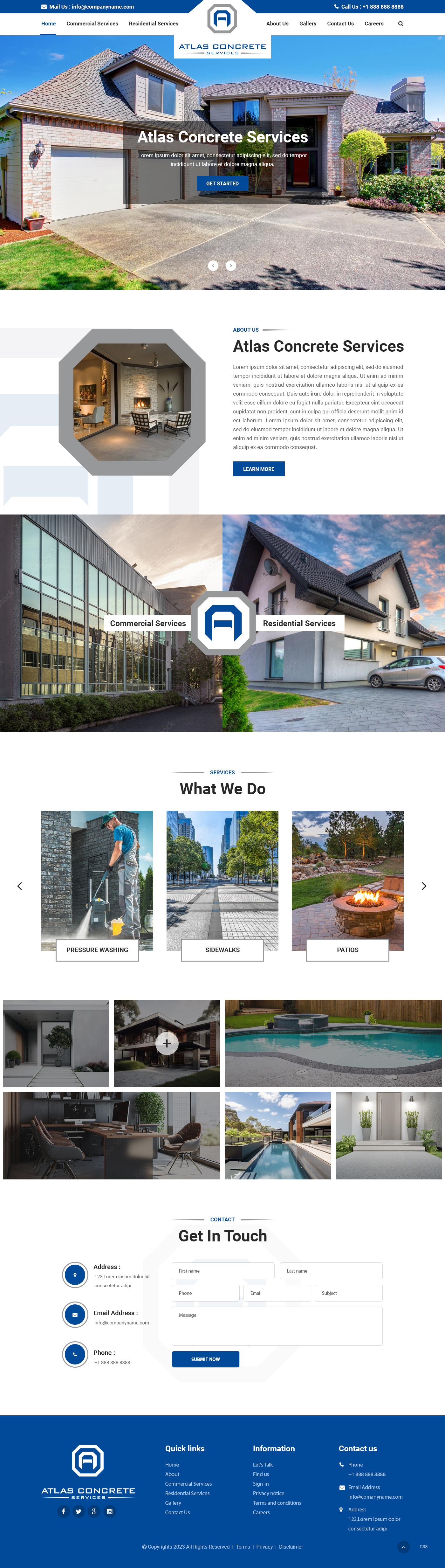 Web Design by pb for Atlas Construction | Design #30460545