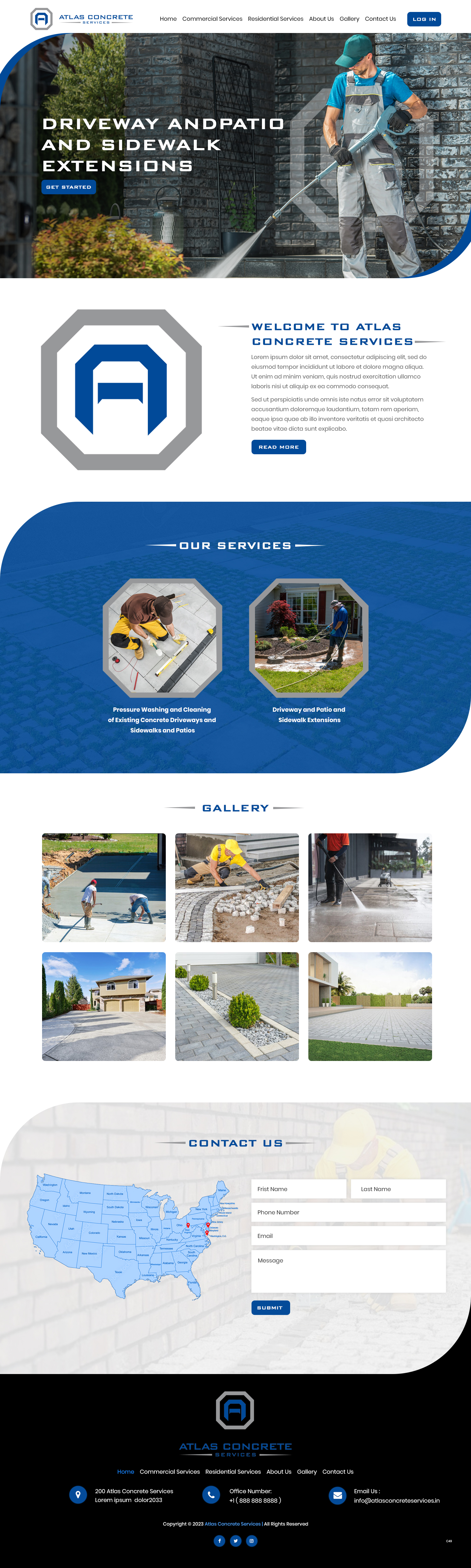 Web Design par pb pour Atlas Construction | Design #30460546