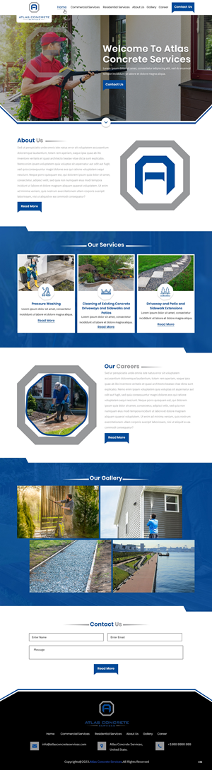Web Design par pb pour Atlas Construction | Design : #30460558