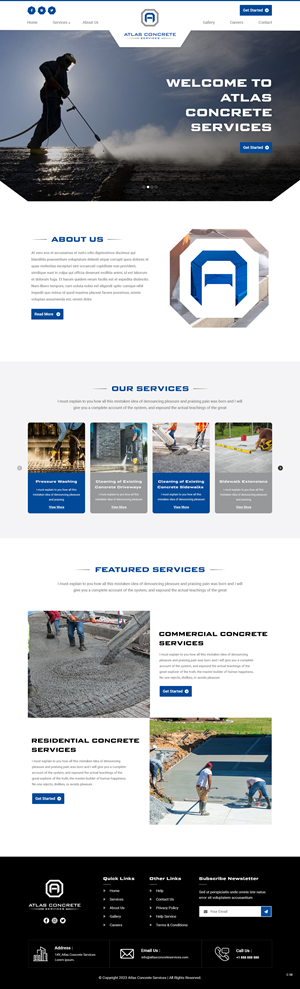 Web-Design von pb für Atlas Construction | Design #30460559
