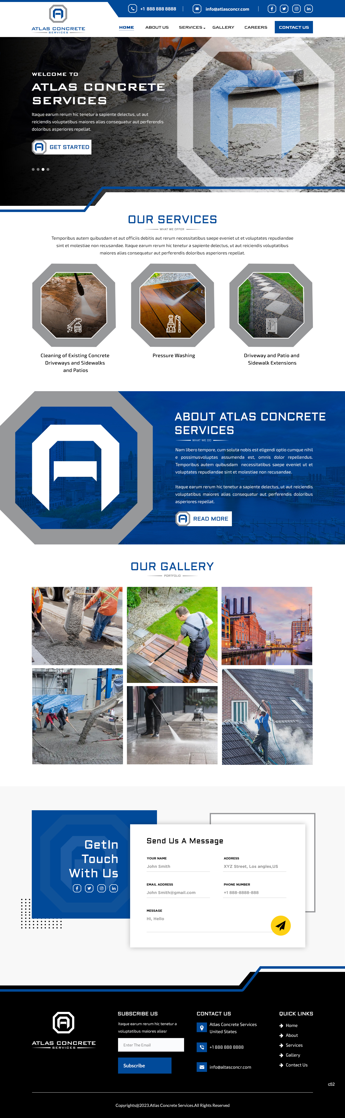 Web Design by pb for Atlas Construction | Design #30460560