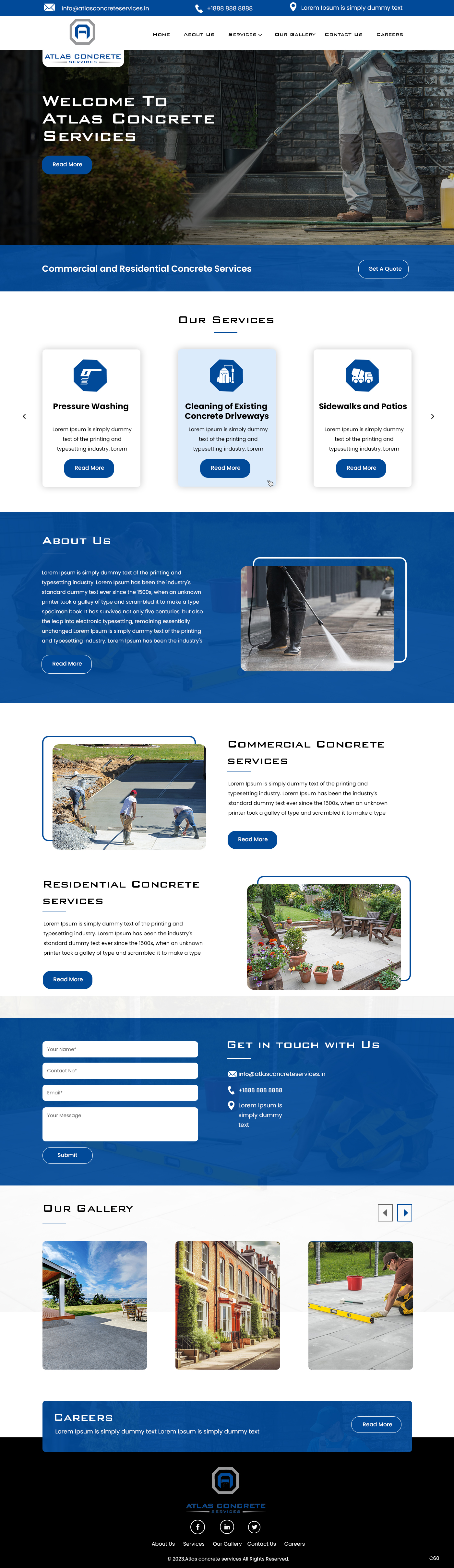 Web Design par pb pour Atlas Construction | Design #30460562