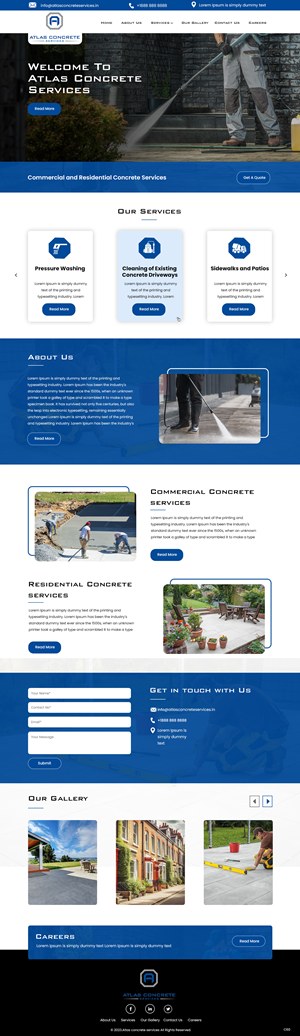 Web Design by pb for Atlas Construction | Design: #30460562