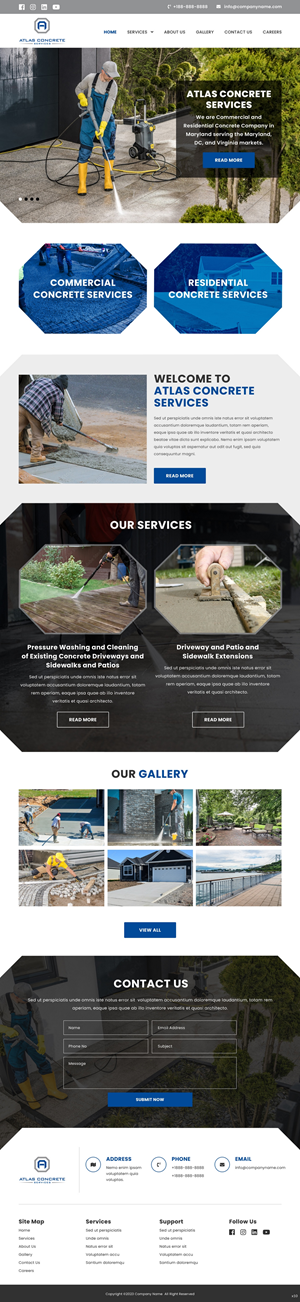 Web Design by pb for Atlas Construction | Design: #30460568