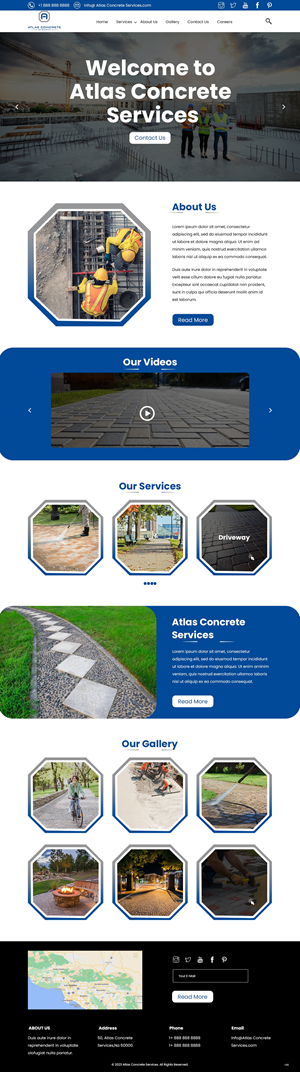Web Design by pb for Atlas Construction | Design: #30460569