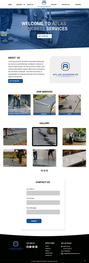 Web Design by pb for Atlas Construction | Design: #30460570